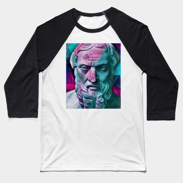 Herodotus Portrait | Herodotus Artwork 4 Baseball T-Shirt by JustLit